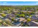 Expansive aerial view of the community showcasing lush greenery and a serene neighborhood ambiance at 6602 S Constellation Way, Gilbert, AZ 85298