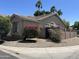 View of the property's backyard with gravel landscaping and a cinderblock fence at 6631 E Rhodes St, Mesa, AZ 85215