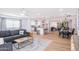 Bright open concept floorplan with a living room, dining area and kitchen at 6831 E Presidio Rd, Scottsdale, AZ 85254