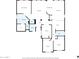 Detailed floor plan showcasing the layout of the home, including bedrooms, bathrooms, kitchen and living areas at 747 E Meadow Ln, Phoenix, AZ 85022