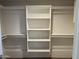 Bright, spacious closet with built-in shelves for organized storage at 1423 W Joan De Arc Ave, Phoenix, AZ 85029