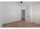 Bedroom with neutral carpet, ceiling fan, and closet at 1633 E Beverly Ln, Phoenix, AZ 85022
