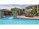 Beautiful community pool with luxurious cabana and water features at 18416 N Cave Creek Rd # 3034, Phoenix, AZ 85032
