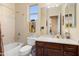 Bathroom with a shower-tub combination and a vanity with a single sink at 20140 N 269Th Dr, Buckeye, AZ 85396