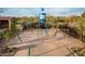 Community splash pad with fountains and colorful play features at 2307 W Sienna Bouquet Pl, Phoenix, AZ 85085