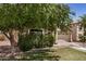 View of a single-story home's front exterior with a lush green lawn at 2727 S 160Th Ln, Goodyear, AZ 85338