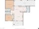 Detailed floor plan showcasing the layout of the home's rooms, including bedrooms, bathrooms, and living areas at 300 E Moore Ave, Gilbert, AZ 85234