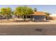 Charming single-story home with a well-maintained front yard and xeriscaping that enhances curb appeal at 300 E Moore Ave, Gilbert, AZ 85234