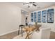 Bright home office with built-in shelving and stylish decor at 30003 W Rockmount Ave, Buckeye, AZ 85396