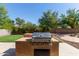 Outdoor grill set in beautiful backyard at 3203 E Ellis St, Mesa, AZ 85213