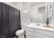 This bathroom offers a shower-tub combo and vanity at 44837 W Horse Mesa Rd, Maricopa, AZ 85139
