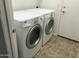 Functional laundry area with a full-size washer and dryer, providing convenience for laundry tasks at 6191 S Pearl Dr, Chandler, AZ 85249