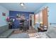 Vibrant blue bedroom with a playful design and comfortable sleeping space at 635 W Gable Ave, Mesa, AZ 85210