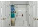 Bathroom featuring a shower/tub combination with a colorful shower curtain and a built in seat at 6422 W Range Mule Dr, Phoenix, AZ 85083