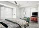 Main bedroom with lots of light and views into the living room at 7167 E Rancho Vista Dr # 4010, Scottsdale, AZ 85251
