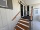 Home entry featuring stairs with rail, sliding glass doors and outdoor lighting at 11596 W Sierra Dawn Blvd # 33, Surprise, AZ 85378