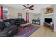 Inviting living room with hardwood floors, comfortable seating, and natural light at 1281 E Frances Ln, Gilbert, AZ 85295