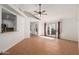Spacious living room featuring access to the backyard patio at 1425 E Commerce Ave, Gilbert, AZ 85234