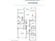 Floor plan of a house with four bedrooms, two bathrooms, a den, and a two-car garage at 25319 N 131St Dr, Peoria, AZ 85383