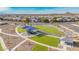 Community park aerial with playground, picnic areas, and manicured green space at 25324 N 131St Dr, Peoria, AZ 85383