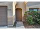 Close up shot of the entry door featuring desert landscaping, and the house number displayed at 2629 E Hidalgo Ave, Phoenix, AZ 85040