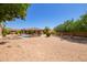 Large backyard with pool, lounging and patio area offers lots of space for entertainment and recreation at 29703 N 70Th Ave, Peoria, AZ 85383