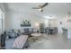 Open-concept living area with stylish décor, comfortable seating and dining area at 3661 E Appaloosa Dr, San Tan Valley, AZ 85140
