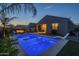 Inviting backyard pool with seating area, fire pit, and covered patio, perfect for entertaining and relaxing at 3661 E Appaloosa Dr, San Tan Valley, AZ 85140