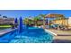 Refreshing pool surrounded by lush palm trees, offering a tropical oasis for swimming and relaxation at 538 E Rockwood Dr, Phoenix, AZ 85024