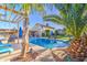 Beautiful backyard pool surrounded by lush landscaping, offering a serene escape with outdoor living and dining areas at 538 E Rockwood Dr, Phoenix, AZ 85024