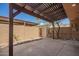 Backyard featuring a covered patio and rock landscaping at 7647 E Montecito Ave, Scottsdale, AZ 85251