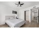 Bedroom with comfy queen bed and open closet at 855 S Revolta Cir, Mesa, AZ 85208