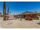 Single Gathering home featuring a brick exterior, low maintenance landscaping, and a two car garage at 855 S Revolta Cir, Mesa, AZ 85208
