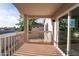 Home balcony with tile flooring and a view of the neighborhood and blue sky at 921 S Val Vista Dr # 135, Mesa, AZ 85204