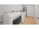 Laundry room features a new Maytag washer and dryer and a water heater at 921 S Val Vista Dr # 135, Mesa, AZ 85204