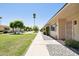 Exterior view with a walkway and beautiful trees at 10921 W Santa Fe Dr, Sun City, AZ 85351