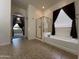 Bathroom with a combination bathtub and shower and modern fixtures at 1248 W Deoni Trl, San Tan Valley, AZ 85143