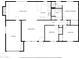 Detailed floor plan showcasing the layout of the home including bedrooms and bathrooms at 12627 N 25Th Ave, Phoenix, AZ 85029