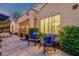 Relaxing backyard featuring seating area and mature landscaping on a well maintained lot at 1356 E Flamingo Ct, Gilbert, AZ 85297