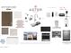 Selection of interior design materials showing color schemes, appliances, and fixture options at 2469 W Rowel Rd, Phoenix, AZ 85085