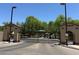 Gated community entrance ensuring privacy and security for residents within the neighborhood at 9132 S Parkside Dr, Tempe, AZ 85284