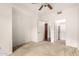 A bedroom with a closet and a door to the kitchen at 9820 N Central Ave # 307, Phoenix, AZ 85020