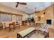 Elegant clubhouse with a cozy seating area, fireplace, and bar, ideal for social gatherings and relaxation at 9820 N Central Ave # 307, Phoenix, AZ 85020