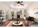 A cozy living room with plush seating and natural light at 9820 N Central Ave # 307, Phoenix, AZ 85020