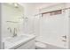 Updated bathroom with modern vanity, sink, tub, and shower combination at 12109 N 127Th Dr, El Mirage, AZ 85335