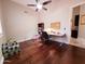 Inviting home office area with hardwood floors, perfect for working from home at 1681 S Karen Dr, Chandler, AZ 85286