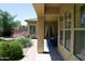 View of covered patio, desert landscaping, and backyard at 20243 E Poco Calle --, Queen Creek, AZ 85142