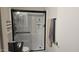 This bathroom features a sleek black-framed glass shower and neutral-toned walls and includes a toilet at 3345 E University Dr # 47, Mesa, AZ 85213