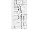 Detailed floor plan featuring a great room, bedrooms, kitchen, and garage at 3610 E Peralta Canyon Ln, San Tan Valley, AZ 85140
