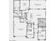 Open floor plan showing the layout of the house including two-car garage and primary suite at 39514 N Kaden Ln, San Tan Valley, AZ 85140